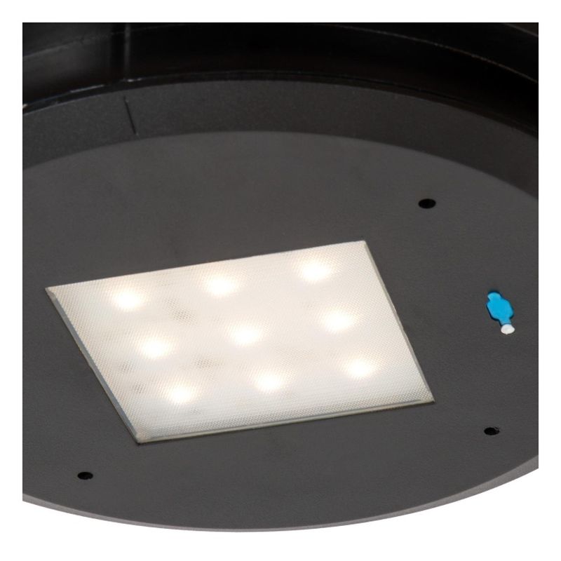 Lucide PINGI - Dobíjacia stojanová lampa Vnútorná/Vonkajšia - Batéria/batérie - Ø 30,5 cm - Rozm. - 1x3W 3000K - IP44 - Čierna